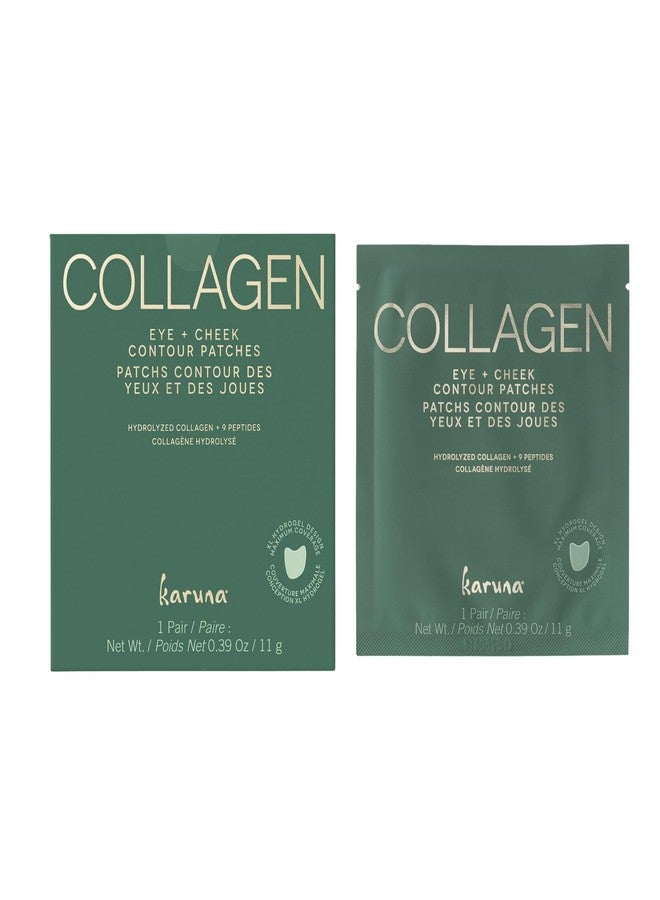 Karuna Skin - Collagen Hydrogel Eye & Cheek Mask, 2-Piece Hydrating & Rejuvenating Patches, Age-Defying, Deeply Moisturizing, Targets Fine Lines & Puffiness, 1 Pack - Image 1